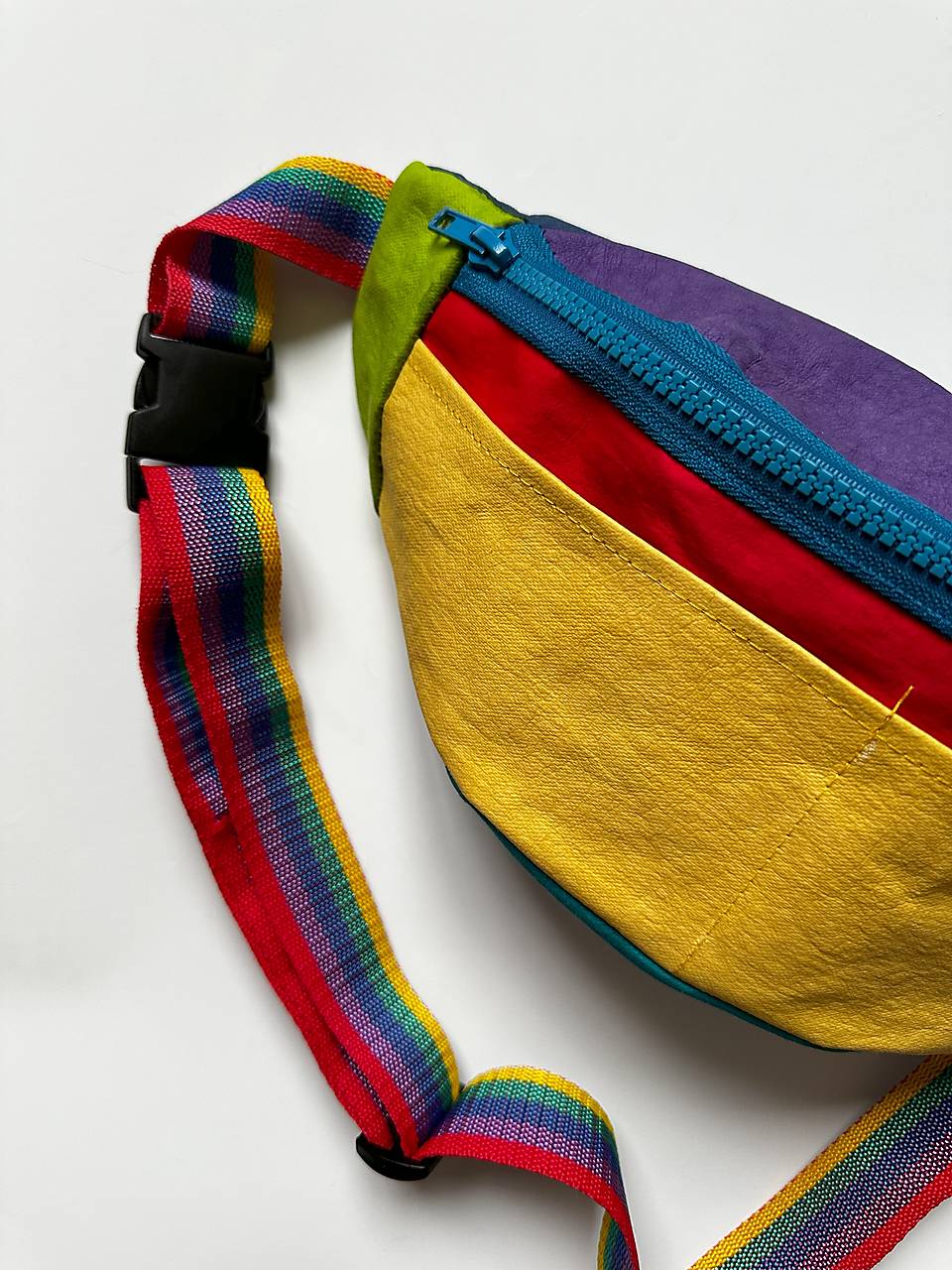 Kabelky - Papírová ledvinka // rainbow - 16574967_