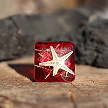 Prstene - Prsteň Hviezdica v červenom mori - 16574713_