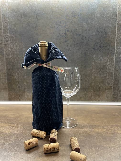 Iné doplnky - Upcyklovaný obal na fľašu - 16573651_