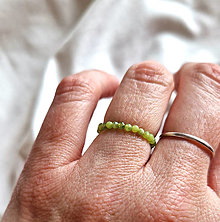 Prstene - Prsteň*kanadský nefrit*brúsený*0,2cm*Ag - 16573557_
