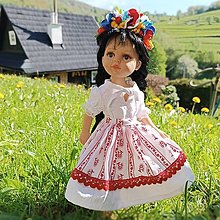Hračky - Krojové oblečenie s čelenkou pre bábiku Paola reina 32 cm - 16576306_