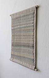 Dekorácie - ručne tkaná tapiséria - Béžová - 16575972_