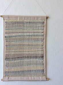 Dekorácie - ručne tkaná tapiséria - Béžová - 16575974_