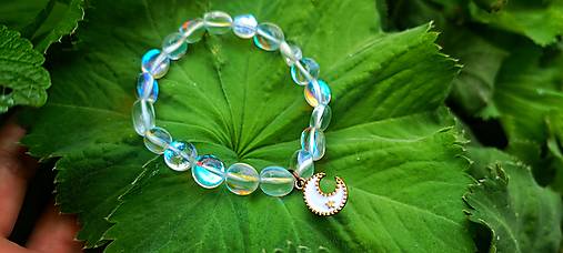 Náramky - Náramok z Aqua aura krištálu - 16576584_