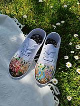 Ponožky, pančuchy, obuv - ♥ Ručne maľované tenisky ♥ - 16575103_