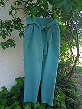 Nohavice - Ľanové nohavice - 16576075_