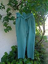 Nohavice - Ľanové nohavice - 16576076_