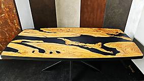 Nábytok - Jedálenský stôl z kmeňa olivovníka - 16576763_