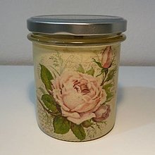 Sviečky - Sójová sviečka ruža - 16575447_