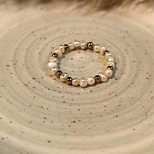 Prstene - Perlový prsteň - 16576134_