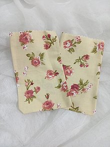 Úžitkový textil - Vrecúšká na sušenú levanduľu (S ružovými kvietkami) - 16576482_