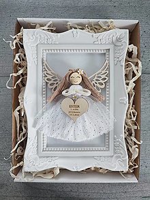 Dekorácie - Macrame anjel prvé sväté prijímanie - 16577489_