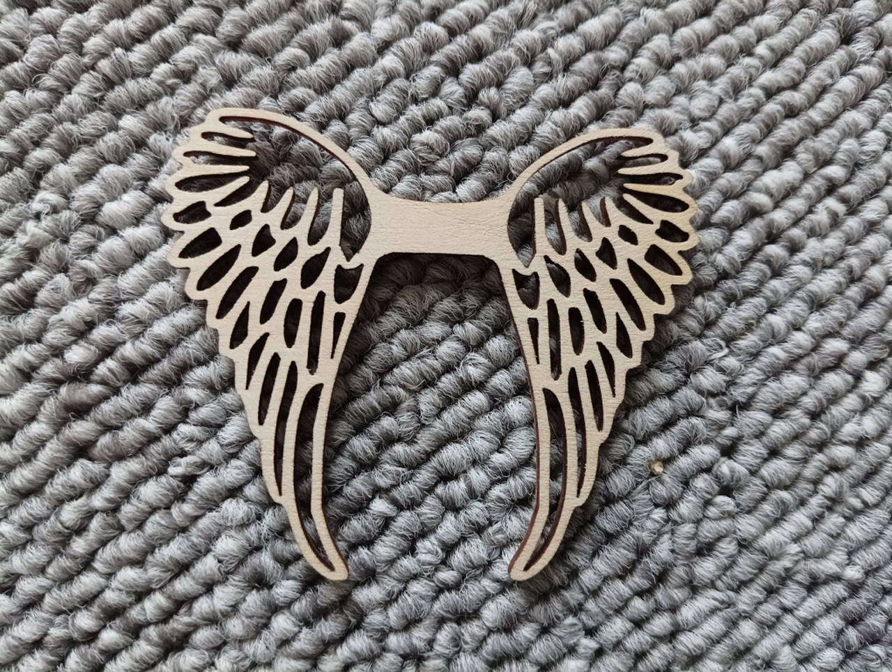 Macrame / Drevené anjelské krídla 7cm x 6cm