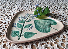 Nádoby - ForgetMeNot keramický tanier01 - 16577805_