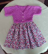 Detské oblečenie - Ručne pletené šaty pre malé slečny - 16577404_