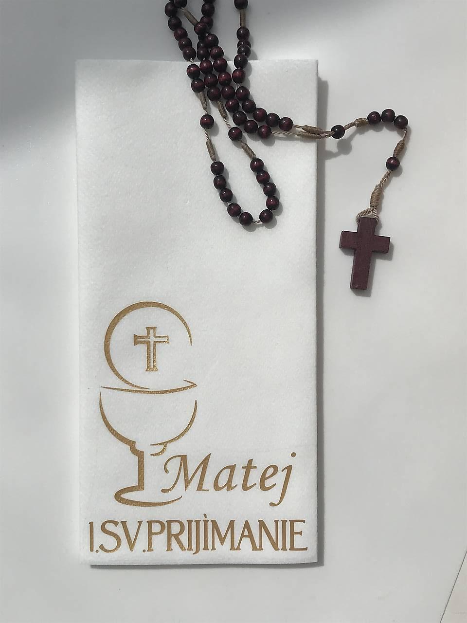 Personalizované servítky na 1.sväté prijímanie 