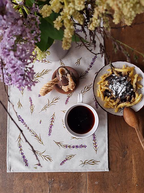 Úžitkový textil - Štóla levanduľa - 16579452_