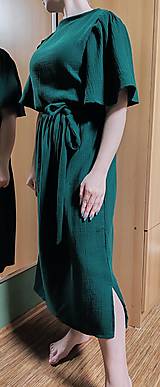 Šaty - Šaty - MUŠELÍN - zelené - 16580794_