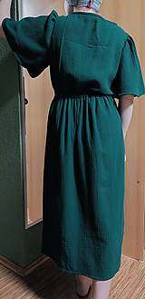 Šaty - Šaty - MUŠELÍN - zelené - 16580795_
