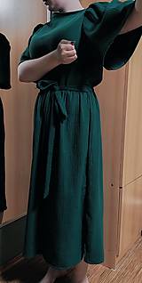 Šaty - Šaty - MUŠELÍN - zelené - 16580800_