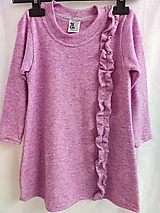 Detské oblečenie - Dětská svetrová tunika, šatovka růžová-98,104,116 - 16579193_