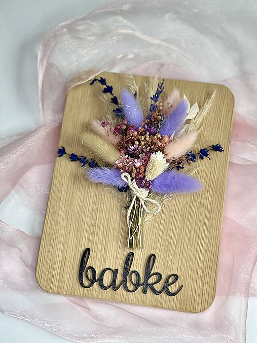 Dekorácie - Pre Babku (Priehľadná) - 16578951_