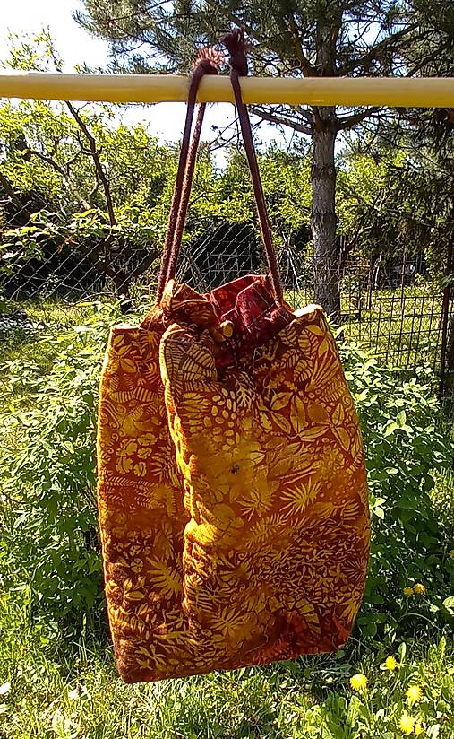 Obalový materiál - Vrecúško na všeličo (v: 29cm, š: 22cm - Hnedá) - 16581462_