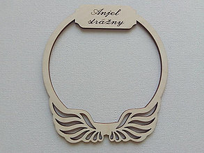 Polotovary - Drevené anjelské krídla s kruhom - 16582130_