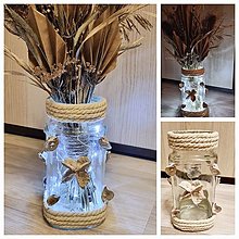 Dekorácie - Sklenená váza - 16582518_
