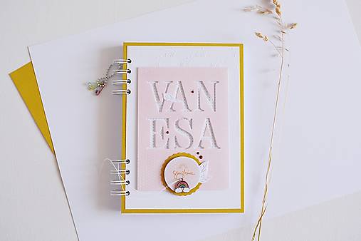 Papiernictvo - Dievčenský zápisník - VANESA A5 - 16582656_