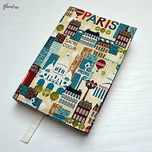 Papiernictvo - Univerzální obal na knihu - Paříž - 16583936_