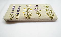 Peňaženky - Peňaženka - Kvety (ručne maľovaná) - 16583494_