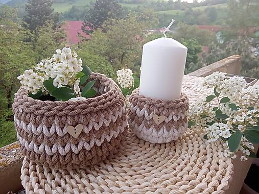 Úložné priestory & Organizácia - Košíček okrúhly Nordic Day  (Košík) - 16583672_