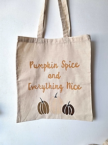 Nákupné tašky - •ručne maľovaná plátená taška - Pumpkin spice• - 16582936_