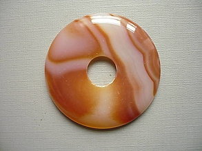 Minerály - Donut kulatý XL - achát 53 mm, č.10f - 16584047_