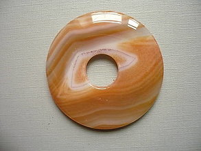 Minerály - Donut kulatý XL - achát 53 mm, č.17f - 16584068_