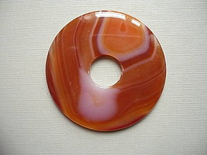 Minerály - Donut kulatý XL - achát 53 mm, č.21f - 16584077_