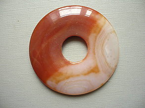Minerály - Donut kulatý XL - achát 53 mm, č.34f - 16584096_