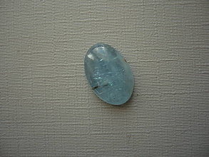 Minerály - Kabošon - akvamarín 15 mm, č.13Bf - 16584157_