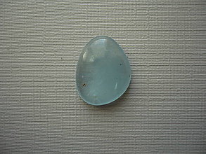 Minerály - Kabošon - akvamarín 16 mm, č.19Bf - 16584159_