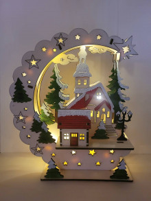 Dekorácie - Vianočná lampa - 16582838_