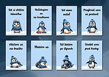 Papiernictvo - Míľnikové kartičky - Cesta malého tučniačika (pre chlapčeka) - 16584282_