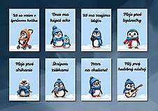 Papiernictvo - Míľnikové kartičky - Cesta malého tučniačika (pre chlapčeka) - 16584283_