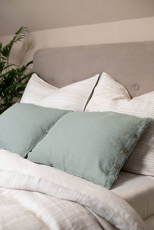 Detský textil - Obliečka na vankúš Dusty Green - 16583245_