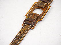 Náramky - Vintage kožený remienok na hodinky seiko, festina, timex - 16584788_