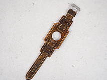 Náramky - Vintage kožený remienok na hodinky seiko, festina, timex - 16584789_