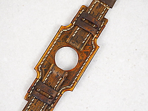 Náramky - Vintage kožený remienok na hodinky seiko, festina, timex - 16584790_