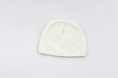 Detské čiapky - Biela čiapka AKRYL - 16585435_