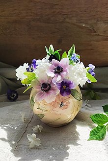 Dekorácie - Váza Kvety I. - 16584881_
