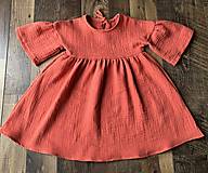 Detské oblečenie - Detské mušelínové šaty - 16586795_